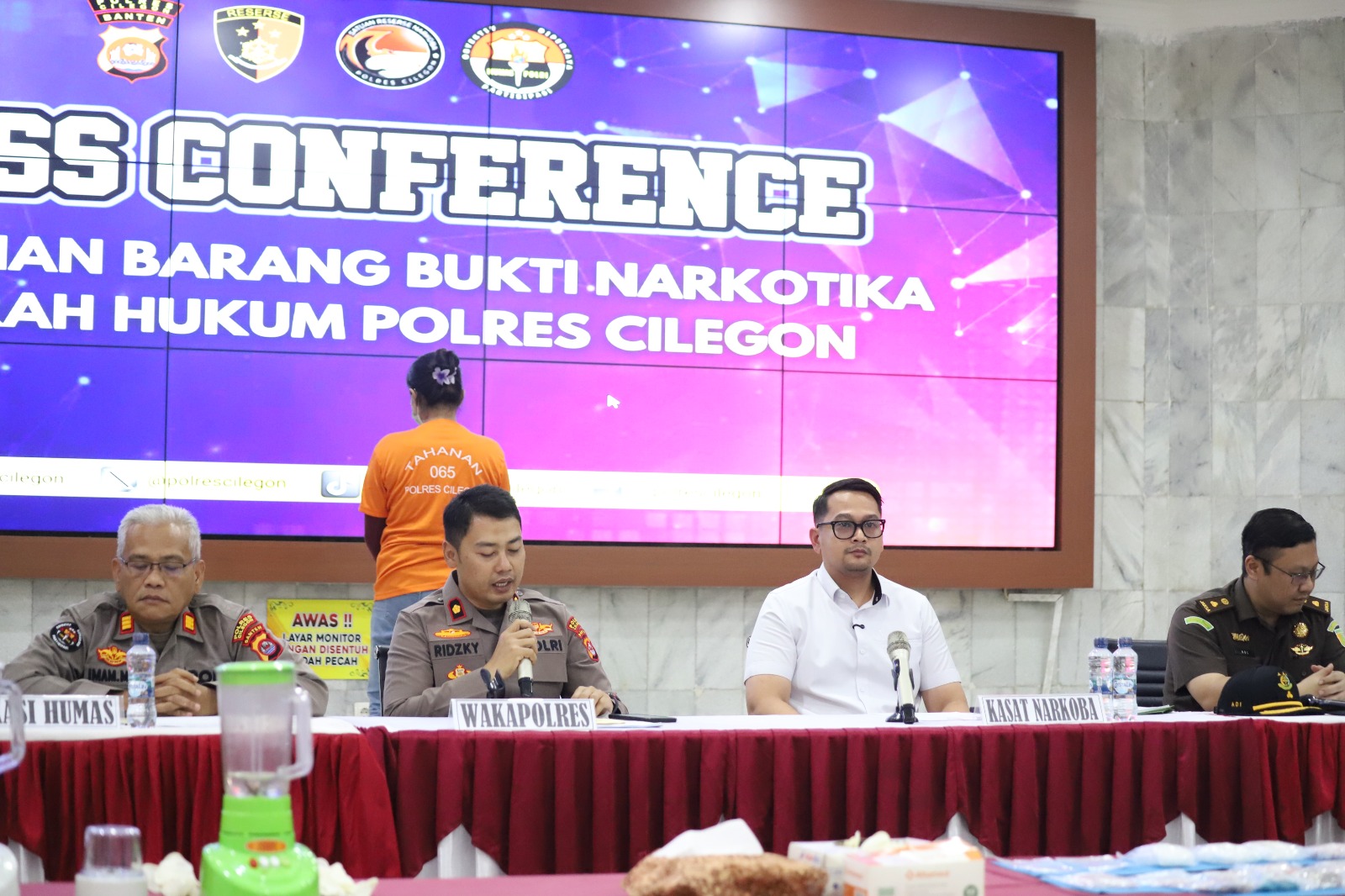 Polres Cilegon Musnahkan Ratusan Gram Sabu, Ratusan Ekstasi dan Tembakau Sintetis